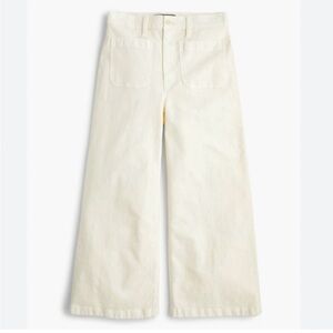 J Crew Point Sur wide leg crop pants